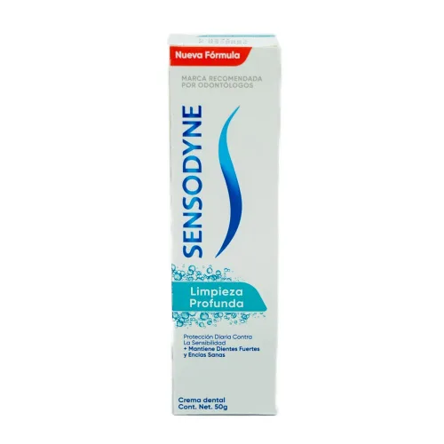 Crema Dental Sensodyne Limpieza Profunda Con 50 G