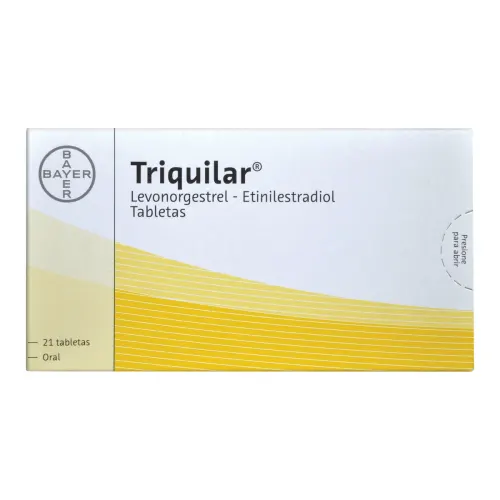 Comprar Triquilar etinilestradiol,levonorgestrel 21 tabletas 3002