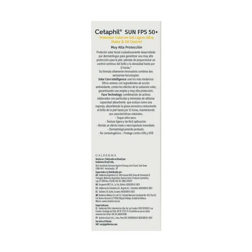 Cetaphil Sun Oil Control Fps 50+ 50 Ml