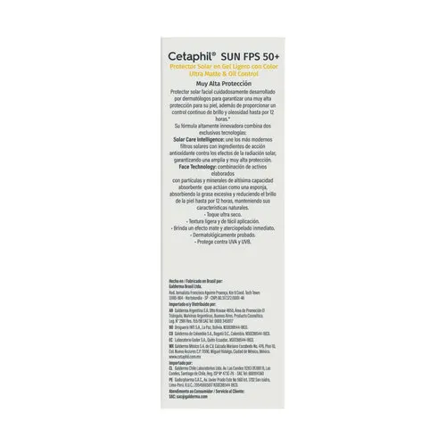 Cetaphil Sun Oil Control Fps 50+ Color 50 Ml