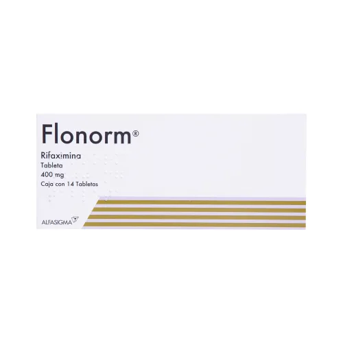 Flonorm Rifaximina 400 Mg Con 14 Tabletas