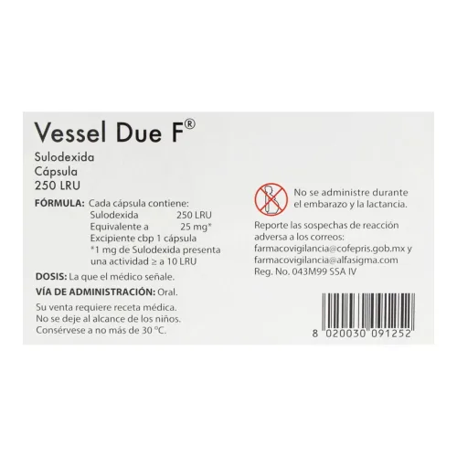 Vessel Due F 250 Lru Con 50 Cápsulas