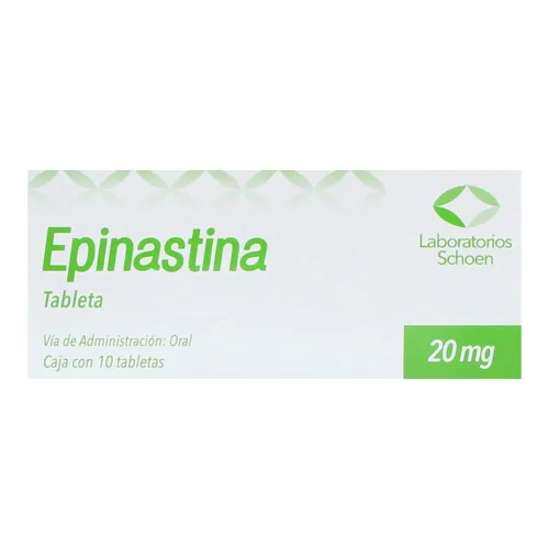 Epinastina 20 Mg Con 10 Tabletas
