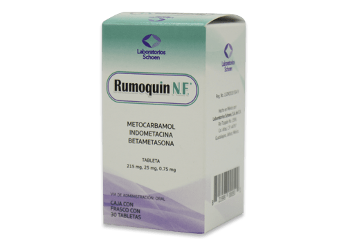 Comprar Rumoquin Nf 215/25/0.75 Mg Con 30 Tabletas