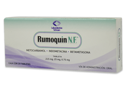 Comprar Rumoquin Nf 215/25/0.75 Mg Con 20 Tabletas