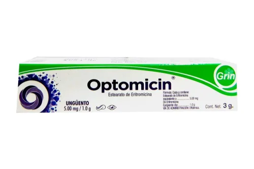 Comprar Optomicin 5 Mg Con 3 G De Ungüento