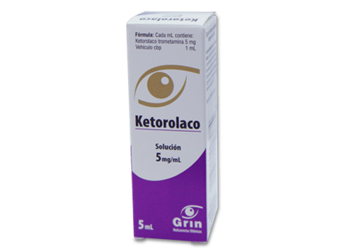 Comprar Ketorolaco Trometamina 5 Mg Con 5 Ml De Solución Oftálmica