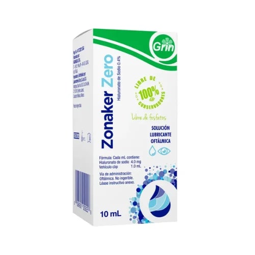Zonaker Zero 4 Mg Solución Oftálmica 10 Ml