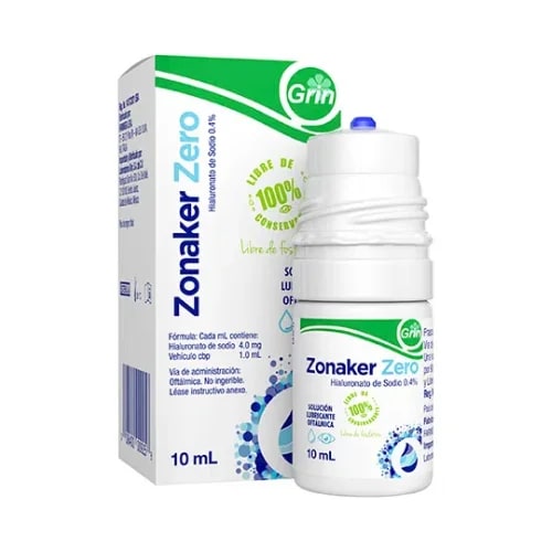 Zonaker Zero 4 Mg Solución Oftálmica 10 Ml