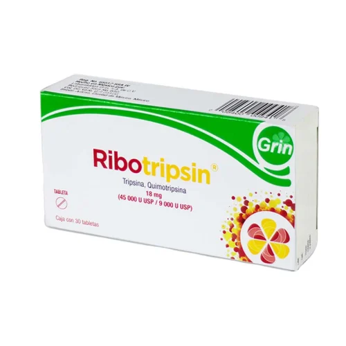 Comprar Ribotripsin 18 Mg Con 30 Tabletas