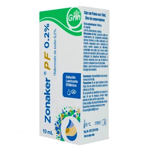 Zonaker Pf 0.2 % De Solución Oftálmica
