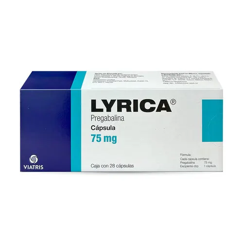 Lyrica 75 Mg Con 28 Cápsulas
