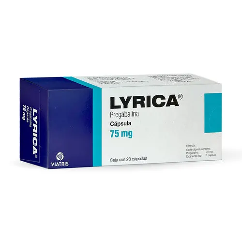 Lyrica 75 Mg Con 28 Cápsulas