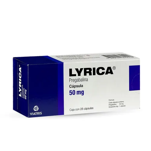 Lyrica 50 Mg Con 28 Cápsulas