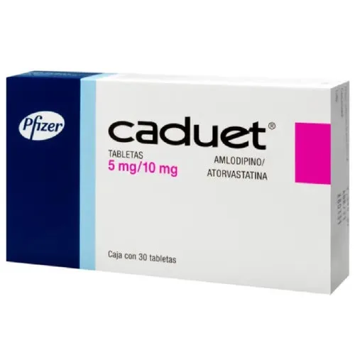 Caduet 5/10 Mg Con 30 Tabletas