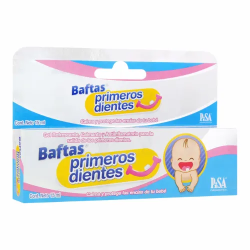 Baftas Primeros Dientes Gel Con 15Ml