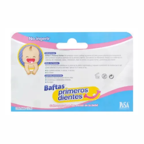 Baftas Primeros Dientes Gel Con 15Ml