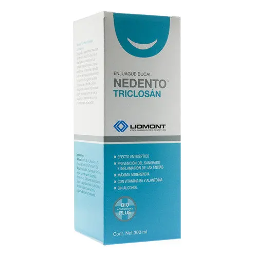 Nedento Triclosán Enjuague Bucal 300 Ml