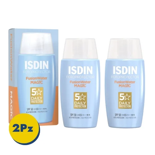 Comprar Isdin Fotoprotector Spf50 Fusion Water Sin Color 50 Ml Pack Con 2 Unidades