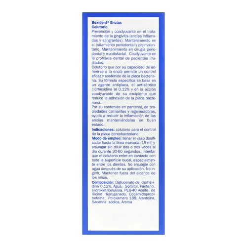 Bexident Encías 0.12% Solución Bucal 250 Ml