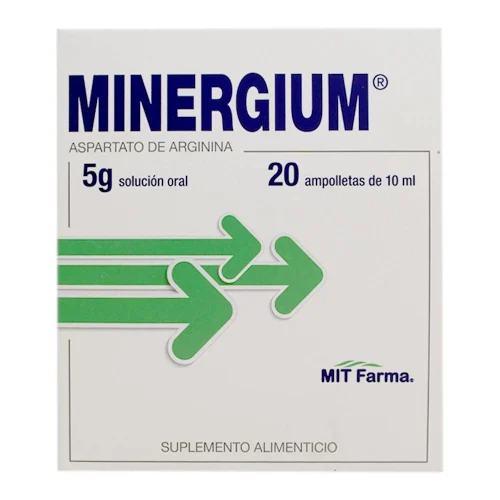 Comprar Minergium 5 G Suplemento Alimenticio Solución Con 20 Ampolletas