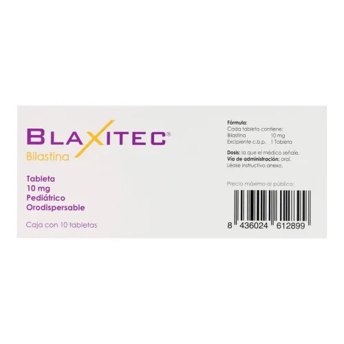 Blaxitec 10 Mg Con 10 Tabletas