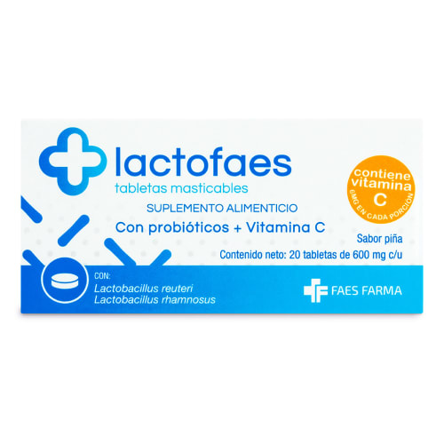 Comprar Lactofaes 20 Tabletas Masticables