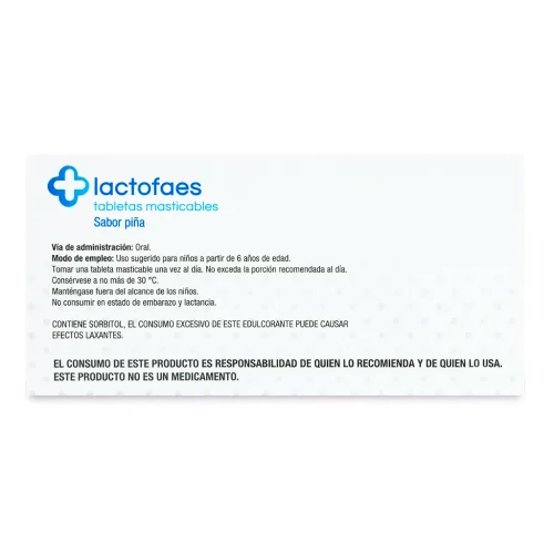 Lactofaes con 20 Tabletas