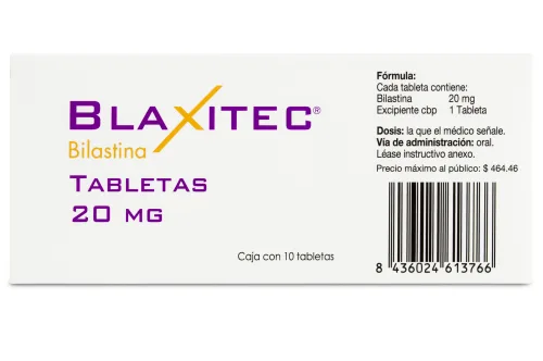 Blaxitec 20 Mg Con 10 Tabletas
