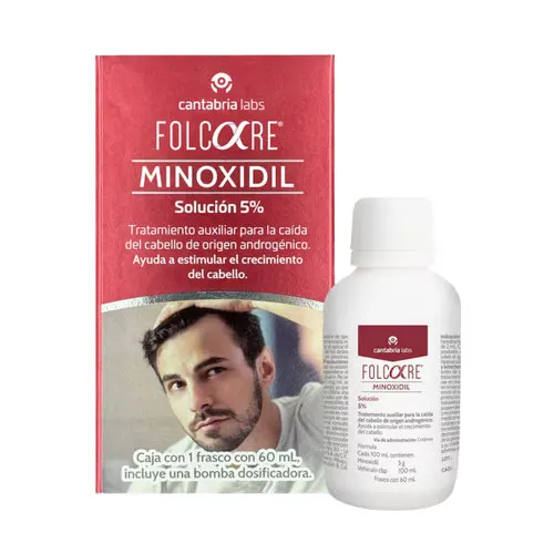 Folcare Minoxidil Solución 5% Con 60 Ml