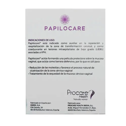 Papilocare Gel Vaginal Con 7 Tubos De 5 Ml