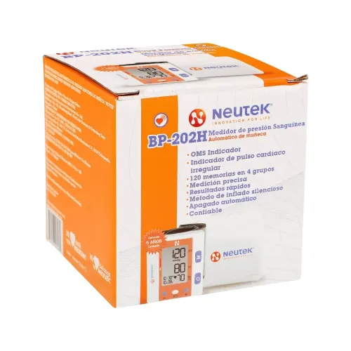 Neutek BP-202H Baumanómetro Digital Para Muñeca Con 1 Pieza