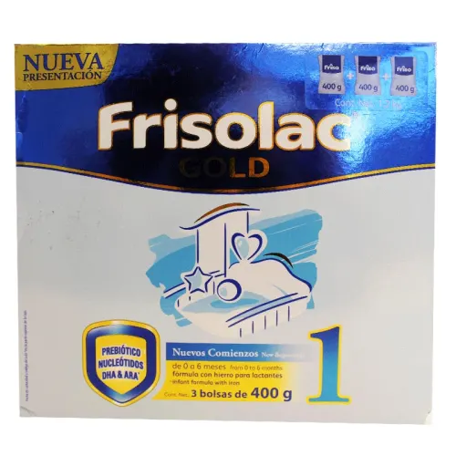 Frisolac Gold Etapa 1 – Fórmula En Polvo Con 3 Bolsas De 400 G