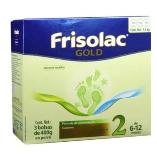 Frisolac Gold Etapa 2 – Fórmula En Polvo Con 3 Bolsas De 400 G