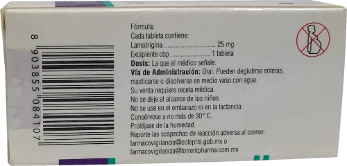Torlamo Dt 25 Mg Con 28 Tabletas