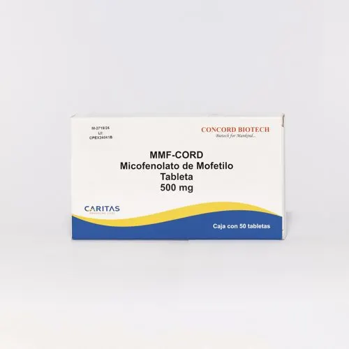 Mmf Cord 500 Mg Con 50 Cápsulas