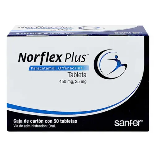 Norflex Plus 450/35 Mg Con 50 Tabletas