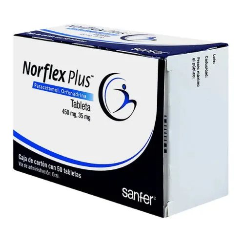 Norflex Plus 450/35 Mg Con 50 Tabletas