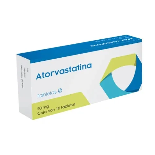 Comprar Atorvastatina 20 Mg Con 10 Tabletas