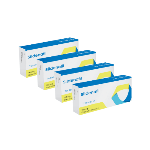 Comprar Sildenafil 100 Mg Con 4 Tabletas Pack 4X3