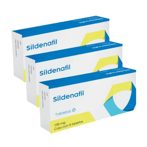 Comprar Sildenafil 100 Mg Con 8 Tabletas Pack 3X2