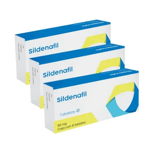 Comprar Sildenafil 50 Mg Con 8 Tabletas Pack 3X2