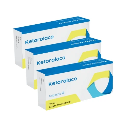 Ketorolaco 30 Mg Con 4 Tabletas Sublinguales Pack 3