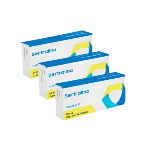 Sertralina 50 Mg Con 14 Tabletas Pack 3
