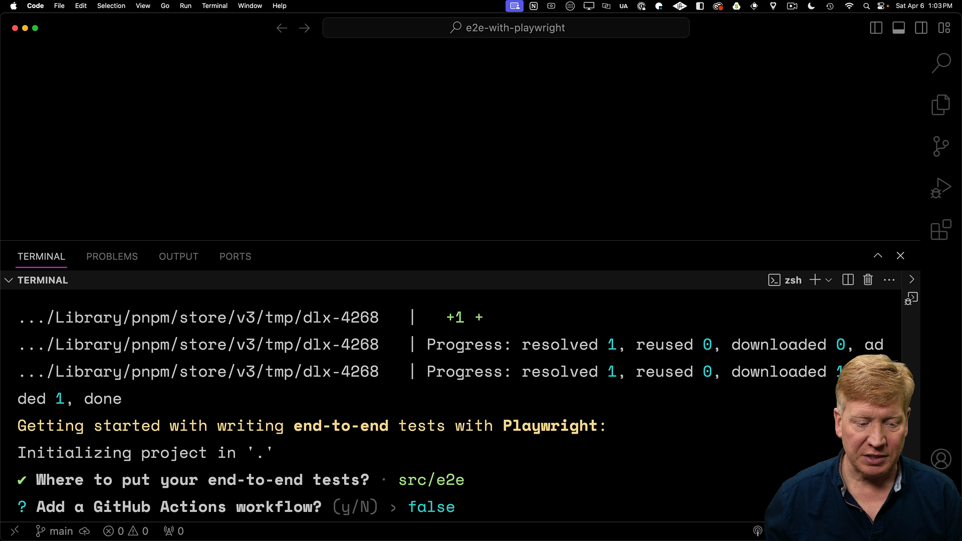 playwright menu screenshot