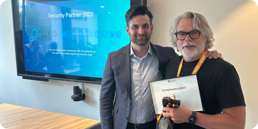 Persbericht: Pro Warehouse uitgeroepen tot Jamf Security Partner 2023.