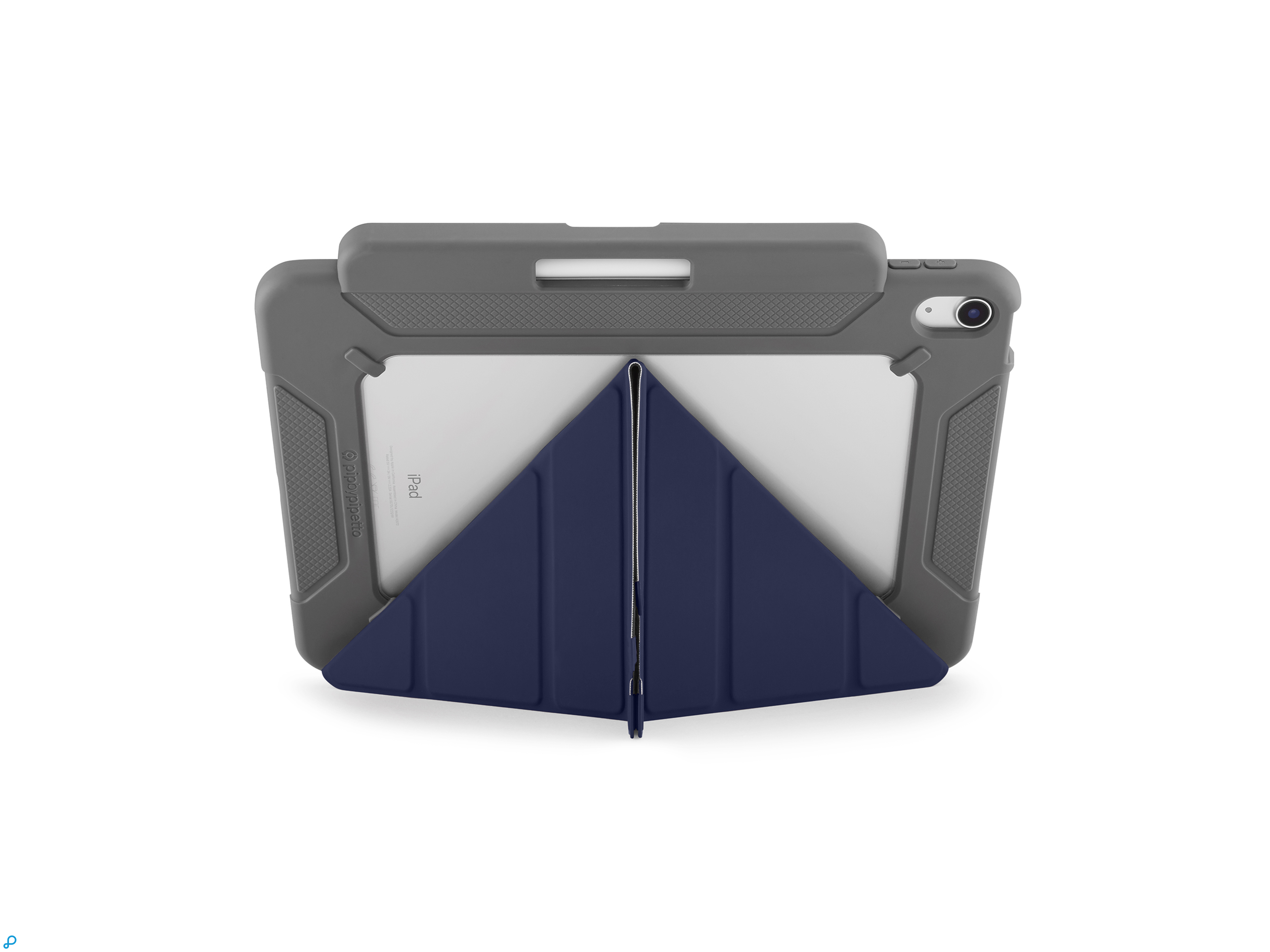 Pipetto Origami No2 Pencil Shield Case - iPad Air 10.9 (2022/2020) - Dark Blue -5