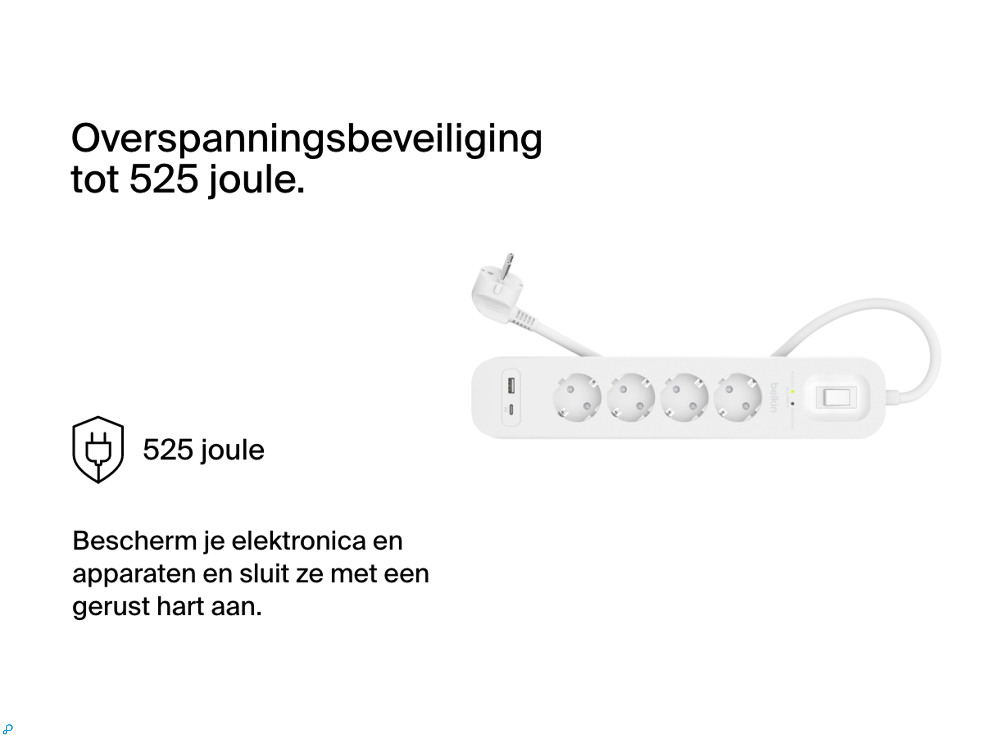 Belkin Surge Protection with USB C 4 Outlet-0