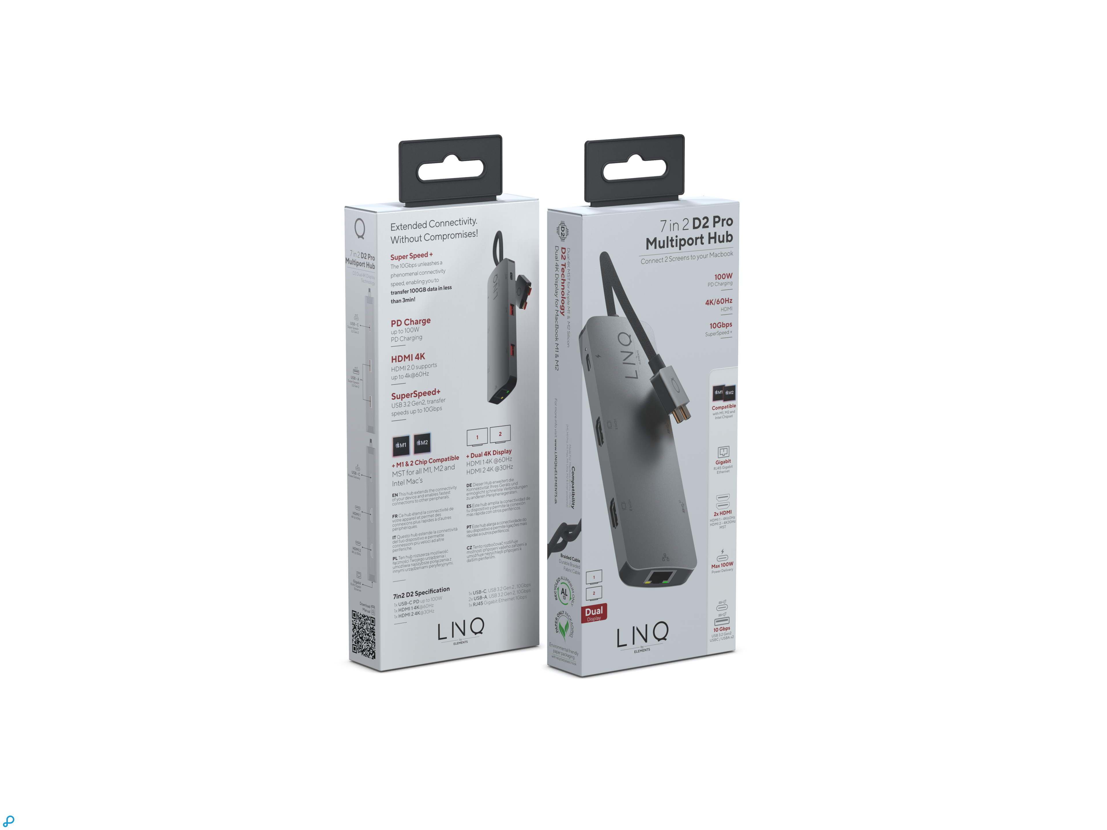 LINQ 7-in-2 USB-C Multiport Hub  for M1 Spacegrey-2