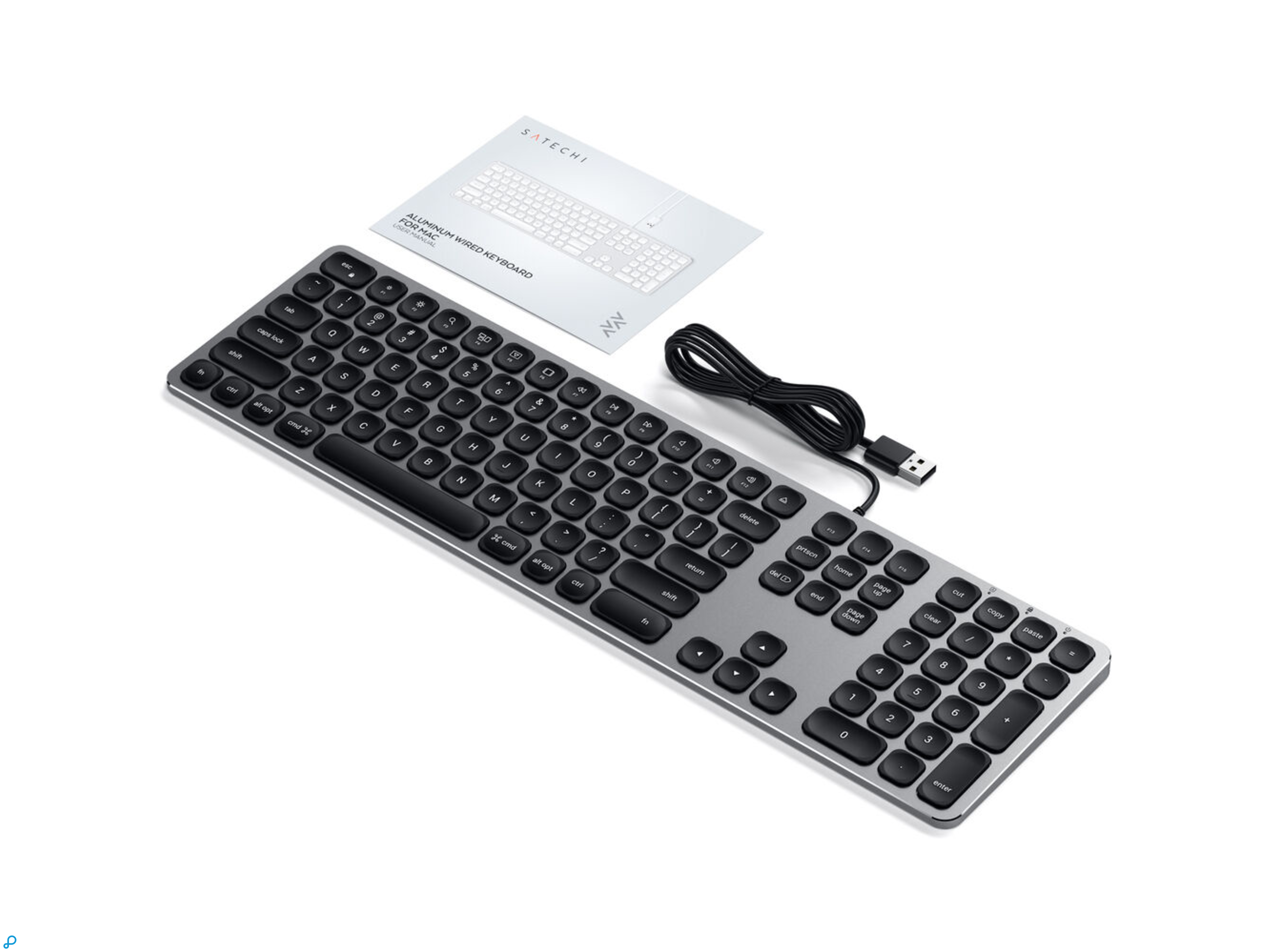 Satechi wireless aluminum keyboard for Mac - space gray-4